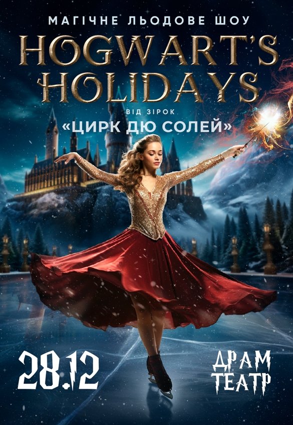 Зірки Цирку дю Солей: льодове шоу Hogwart's holidays